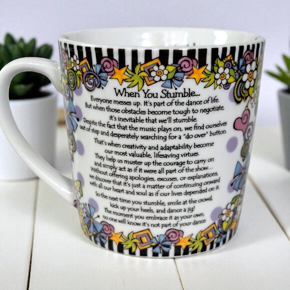 Suzy Toronto "When You Stumble Make It Part of the Dance" Coffee Tea Mug - Picture 11 of 15